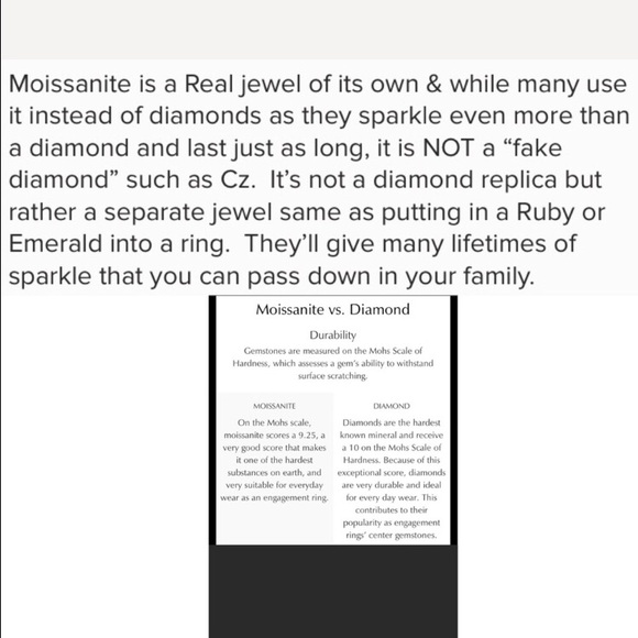 3ct D, VVS1 Moissanite Pave Ring - Picture 7 of 8